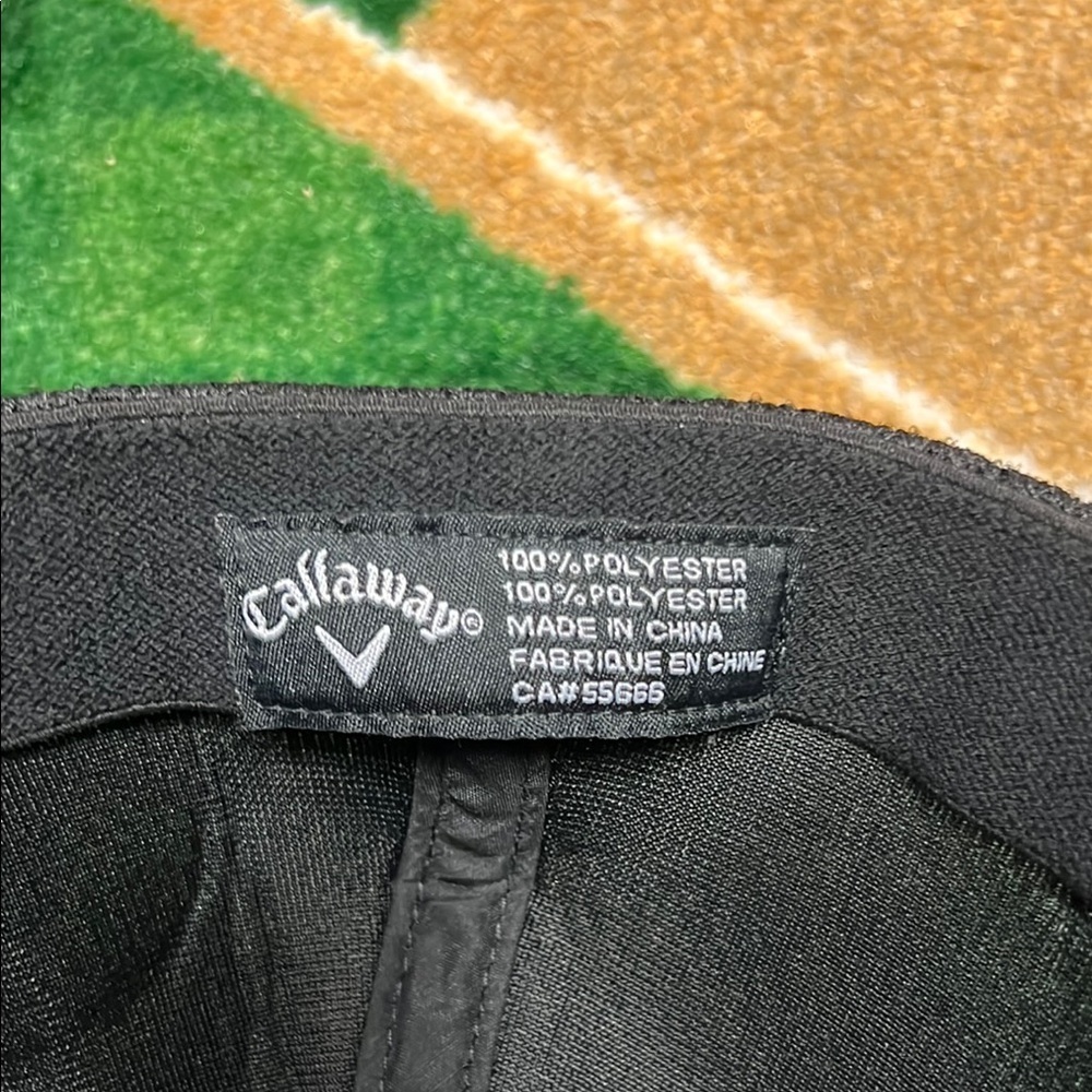 Callaway XR x Odyssey Tour Authentic Men's Fitted Golf Cap Hat Black Size S/M - Picture 6 of 6